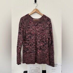 Universal Thread Women's Knit Sweater - Pink and Black